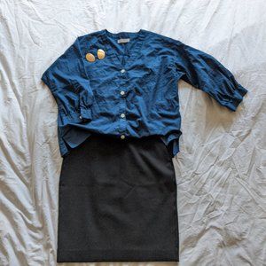 Everlane Lantern Sleeve Silky Cotton Shirt